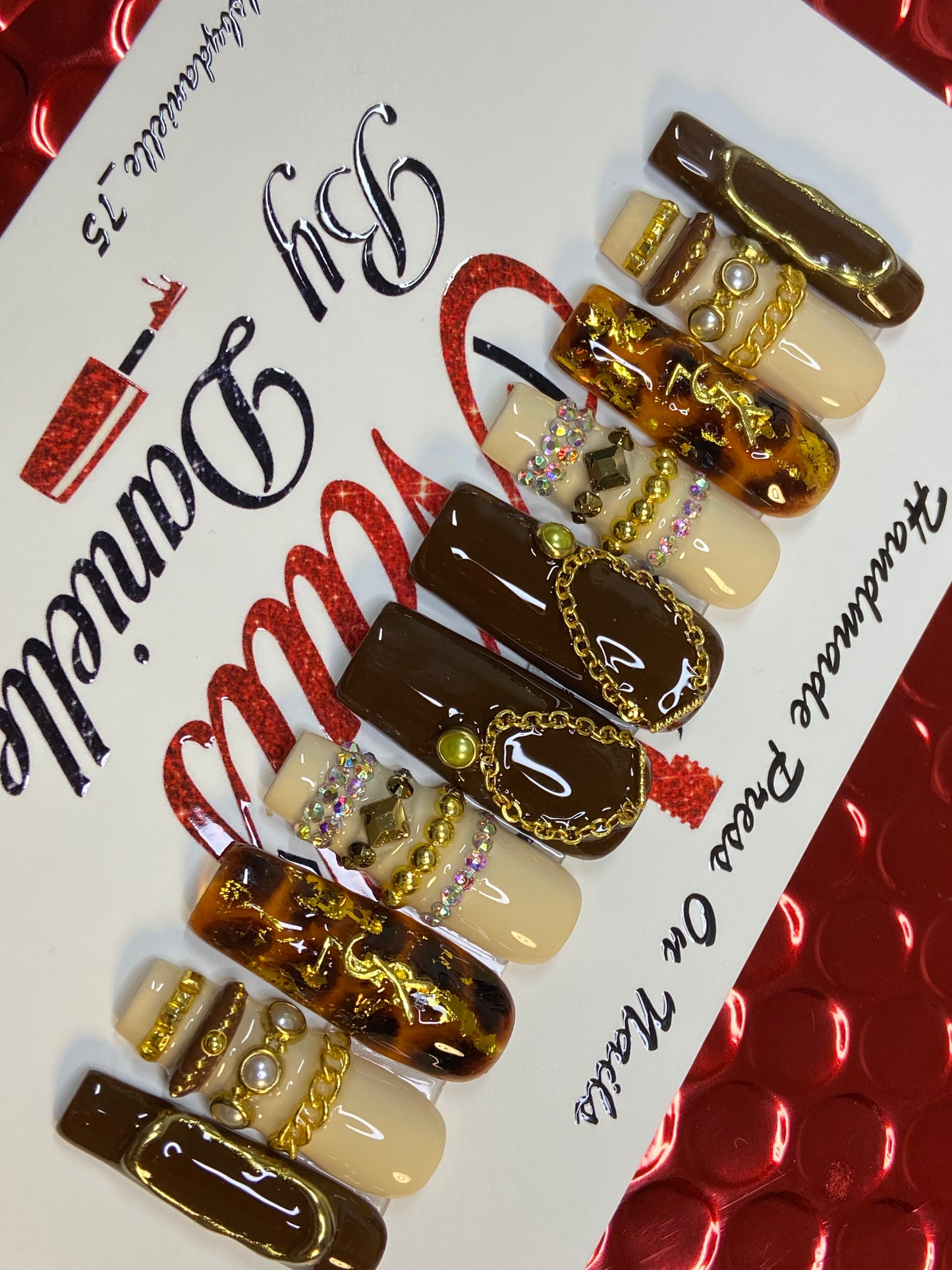 Long Square Bangle Nails