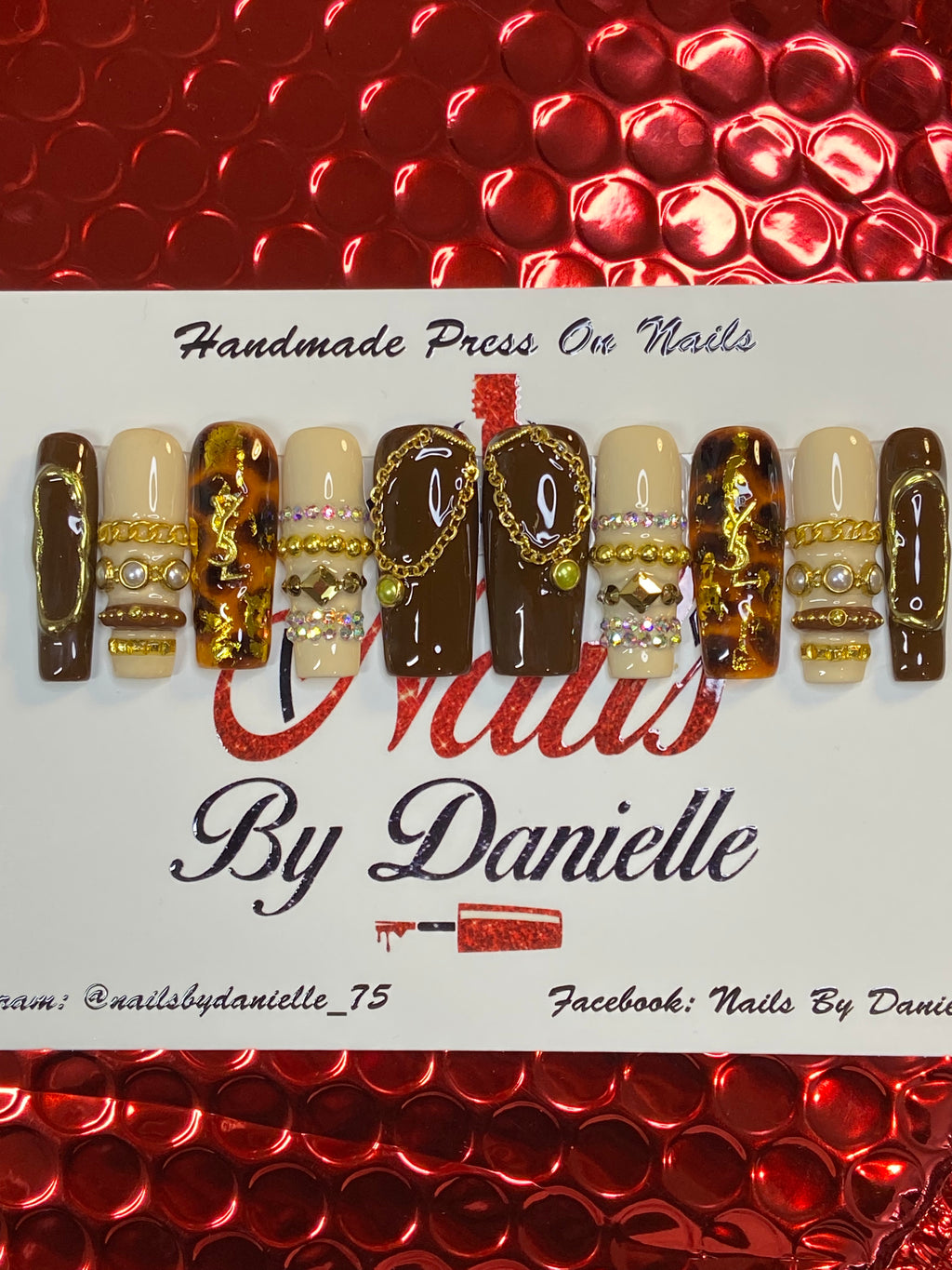 Long Square Bangle Nails