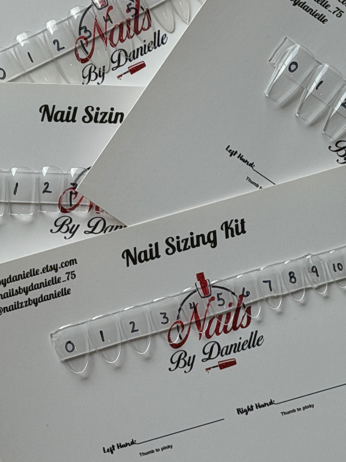 Kit de medición de tamaño de uñas