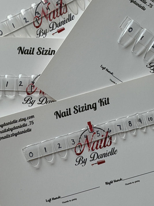 Kit de medición de tamaño de uñas